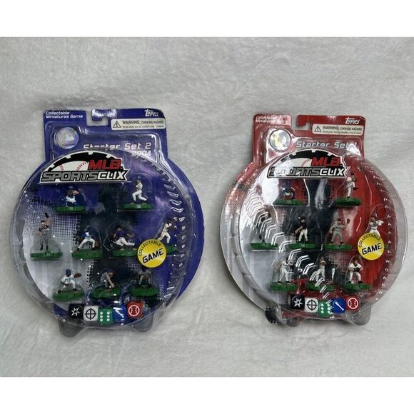 2004 MLB Sportsclix Collectible Miniature Game Starter Set 1 & 2 Lot - Picture 1 of 8